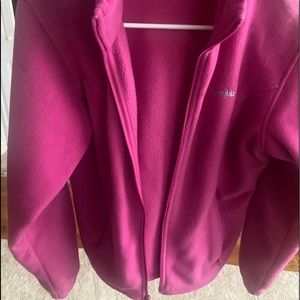 Pink Columbia sweater zip size medium
